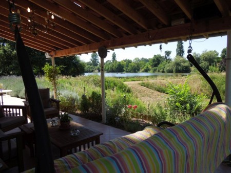 Spanish-Style Lakeside Home in Rural Gascony