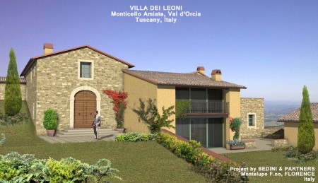 Tuscan Country Villa in Val d'Orcia near Montalcino