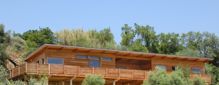 WOODEN HOUSE WITH PANORAMIC VIEW